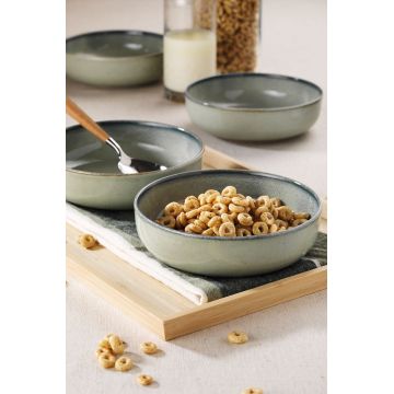 Set bol (4 bucăți), L'essentiel Maison, 710KTP4570, Verde