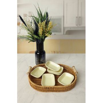 Set boluri pentru sos (6 piese), L'essentiel Maison, 275KRM2275, Crem