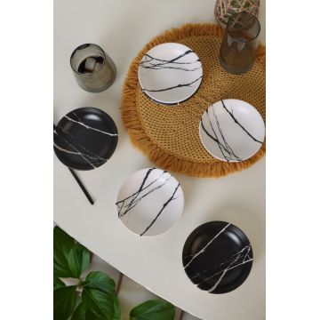 Set boluri pentru sos (6 piese), L'essentiel Maison, 275KRM2306, Antibacterian, Alb mat