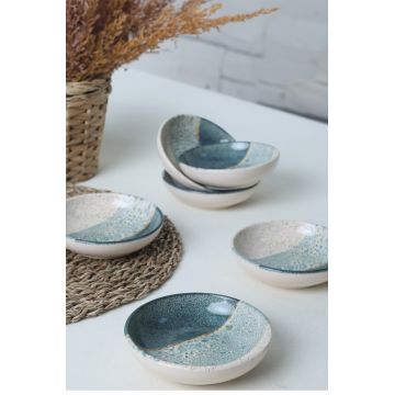 Set boluri pentru sos (6 piese), L'essentiel Maison, 275KRM2453, Antibacterian, Crem