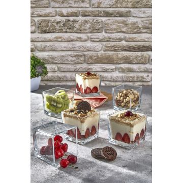 Set de boluri din sticlă (6 piese), L'essentiel Maison, 111LIV1901, Transparent