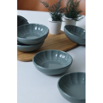 Set de boluri pentru aperitive (6 piese), L'essentiel Maison, 275KRM2422, Antibacterian, Albastru