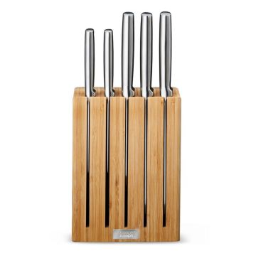 Set de cuțite cu suport din oțel inoxidabil 5 buc. Elevate Bamboo – Joseph Joseph