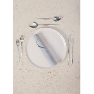 Set de tacâmuri (36 de piese), L'essentiel Maison, 280TMA3713, Furculiță de masă: 22 x 3 cm (6 bucăți), Argintiu