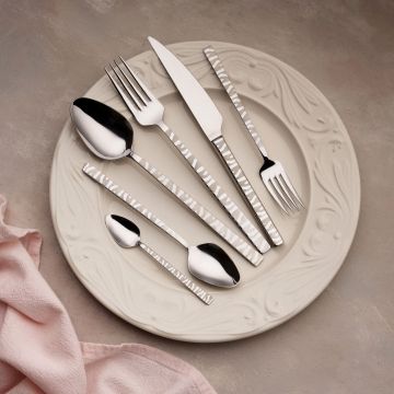 Set de tacâmuri (36 de piese), L'essentiel Maison, 645DRM1241, Furculiță de masă: 21 x 2,5 cm (6 bucăți), Argintiu