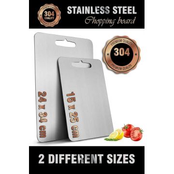 Set de tocătoare, Hermia, 346GST1101, Curățare ușoară, Argintiu