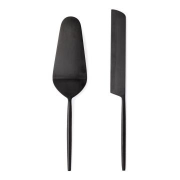 Set pentru servirea tortului 2 buc. din oțel inoxidabil Bronte – Bizzotto