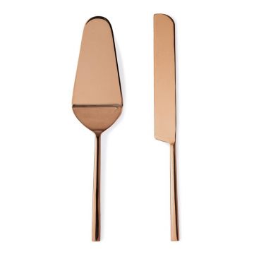 Set pentru servirea tortului 2 buc. din oțel inoxidabil Hestia – Bizzotto