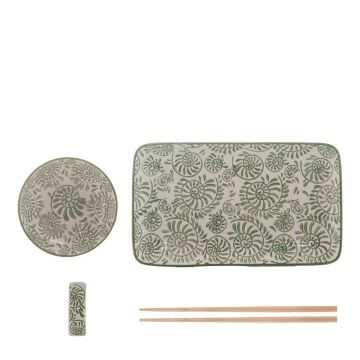 Set pentru sushi 4 buc. din gresie Nara – Ladelle