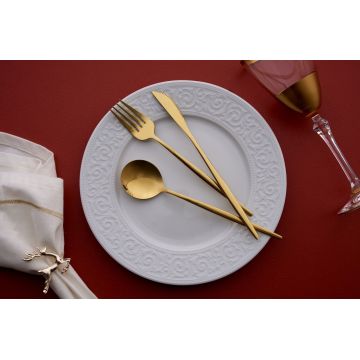 Set tacamuri, Hermia, 196RWE1813, Furculiță de masă: (6 bucăți), Auriu