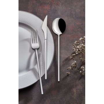 Set tacamuri, Hermia, 207PLM1107, Furculiță de masă: 21 x 2,5 cm (6 bucăți), Crom