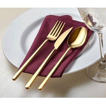 Set tacamuri, Hermia, 645DRM1203, Acoperit cu titan PVD, Auriu