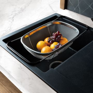 Strecuratoare cu manere reglabile Berlinger Haus, Eternal, 34x24x11 cm, inox 18/10, argintiu/negru