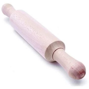 Sucitor Mediu din Lemn, 41.5 cm, pentru Intinderea Perfecta a Aluatului, Perfect Home