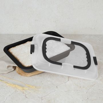 Tava cu capac Berlinger Haus, Anthracite, 36.5x24.5x5.5 cm, otel carbon/plastic, antracit mat