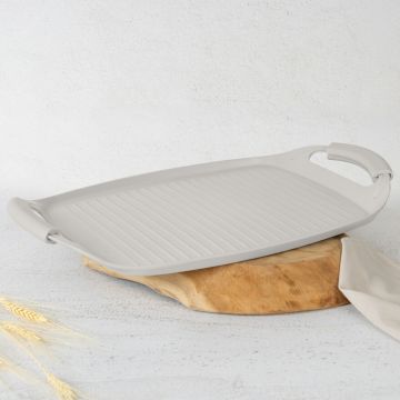 Tava grill Berlinger Haus, Sahara, 47x29 cm, aluminiu forjat, crem mat