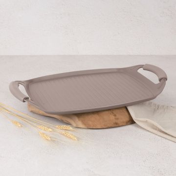 Tava grill Berlinger Haus, Taupe, 47x29 cm, aluminiu forjat, taupe mat