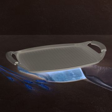 Tava grill Berlinger Haus, Taupe, 47x29 cm, aluminiu forjat, taupe mat