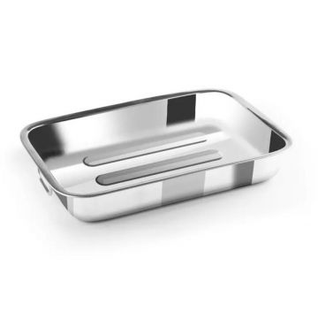 Tava pentru Copt din Otel Inoxidabil, 30 x 22 x 5 cm, Perfect Home