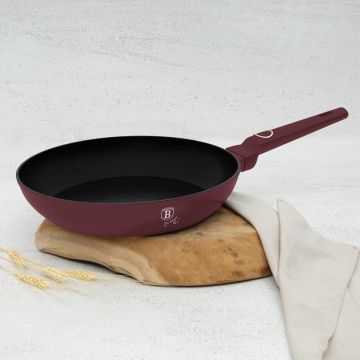 Tigaie Berlinger Haus, Leonardo, 28 cm, 2.4 L, aluminiu forjat, visiniu mat