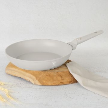 Tigaie Berlinger Haus, Sahara, 28 cm, 2.4 L, aluminiu forjat, crem mat