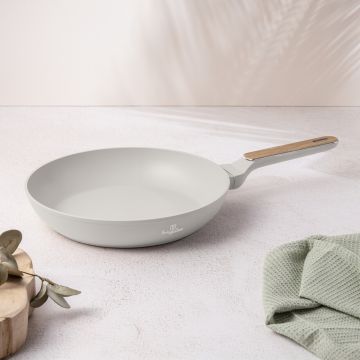 Tigaie Berlinger Haus, Sahara Nordic, 28 cm, 2.4 L, aluminiu forjat, crem mat/natur