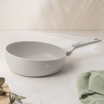 Tigaie flip Berlinger Haus, Sahara Marble, 26 cm, aluminiu, crem mat/marmura