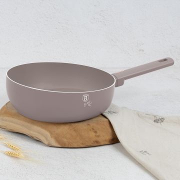 Tigaie flip Berlinger Haus, Taupe, 26 cm, aluminiu, taupe mat