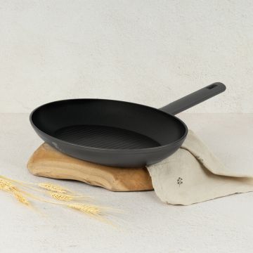 Tigaie pentru peste Berlinger Haus, Anthracite, 35 cm, aluminiu forjat, antracit mat