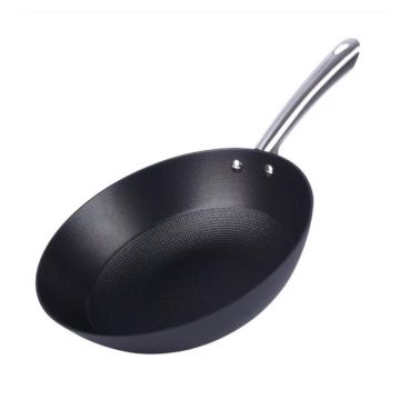Tigaie Wok din Fonta Tip Fagure, Diametru 28 cm