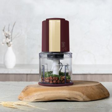 Tocator 2 in 1 Berlinger Haus, Leonardo, 600 ml, plastic, visiniu mat/transparent