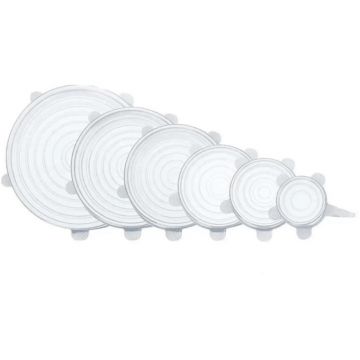 Capace Universale din Silicon, Diverse Dimensiuni, 6 Bucati, Perfect Home