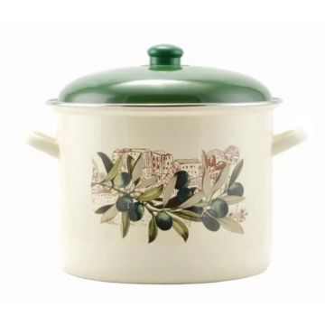 Oala Emailata Olive, Perfect Home, 20 cm, 5.2 l