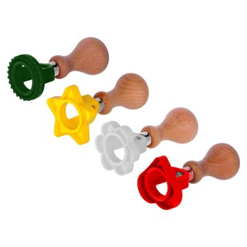 Set 4 cuttere ravioli, plastic POM - Zokura