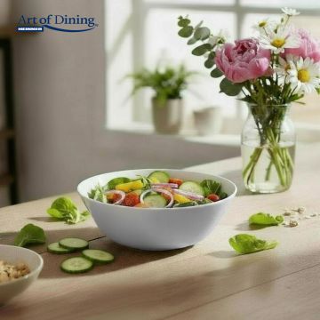 Set 6 boluri salata Aida, Art of Dining by Heinner, 16 cm, opal, alb
