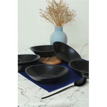 Set boluri ceramice, Hermia, 275KRM2192, Antibacterian, Negru mat