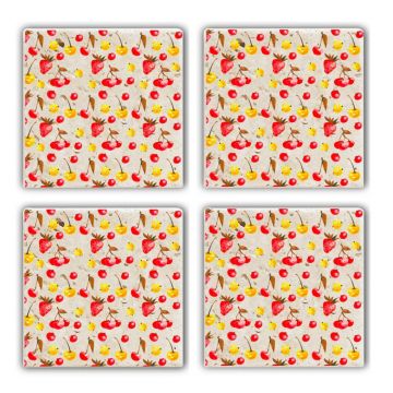 Set suporturi de pahare, Hermia, 366TYR1101, Multicolor
