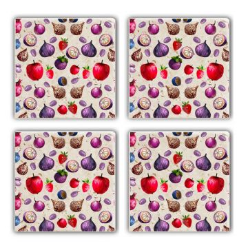 Set suporturi de pahare, Hermia, 366TYR1102, Multicolor