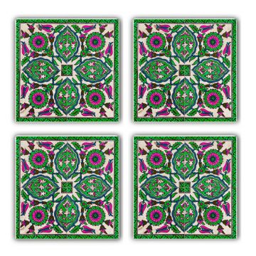 Set suporturi de pahare, Hermia, 366TYR1104, Multicolor