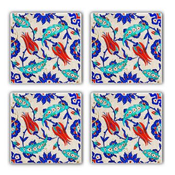Set suporturi de pahare, Hermia, 366TYR1112, Multicolor