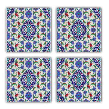 Set suporturi de pahare, Hermia, 366TYR1114, Multicolor