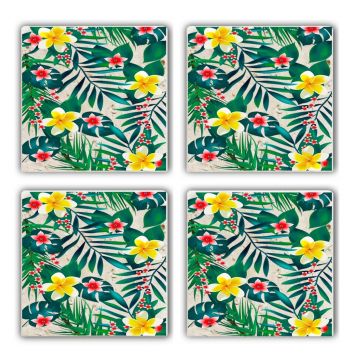 Set suporturi de pahare, Hermia, 366TYR1127, Multicolor
