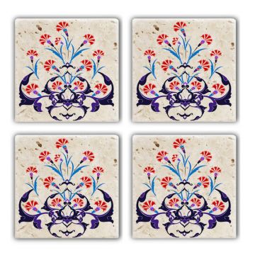 Set suporturi de pahare, Hermia, 366TYR1130, Multicolor
