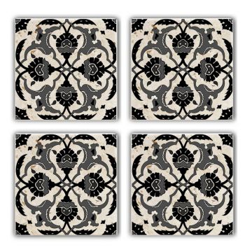 Set suporturi de pahare, Hermia, 366TYR1134, Multicolor