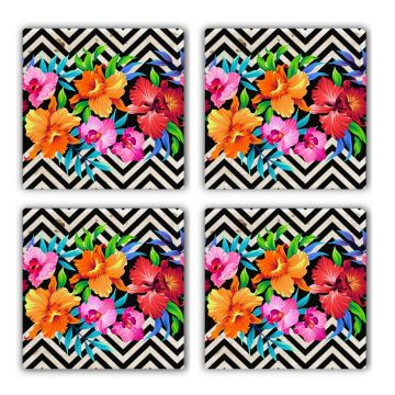 Set suporturi de pahare, Hermia, 366TYR1136, Multicolor