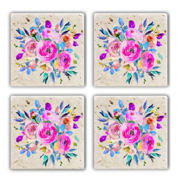 Set suporturi de pahare, Hermia, 366TYR1137, Multicolor