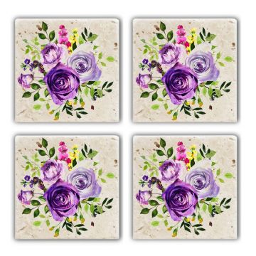 Set suporturi de pahare, Hermia, 366TYR1138, Multicolor