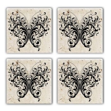 Set suporturi de pahare, Hermia, 366TYR1139, Multicolor