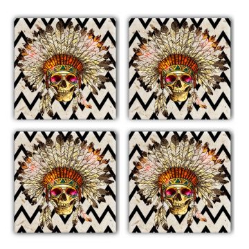 Set suporturi de pahare, Hermia, 366TYR1149, Multicolor