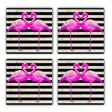 Set suporturi de pahare, Hermia, 366TYR1151, Multicolor